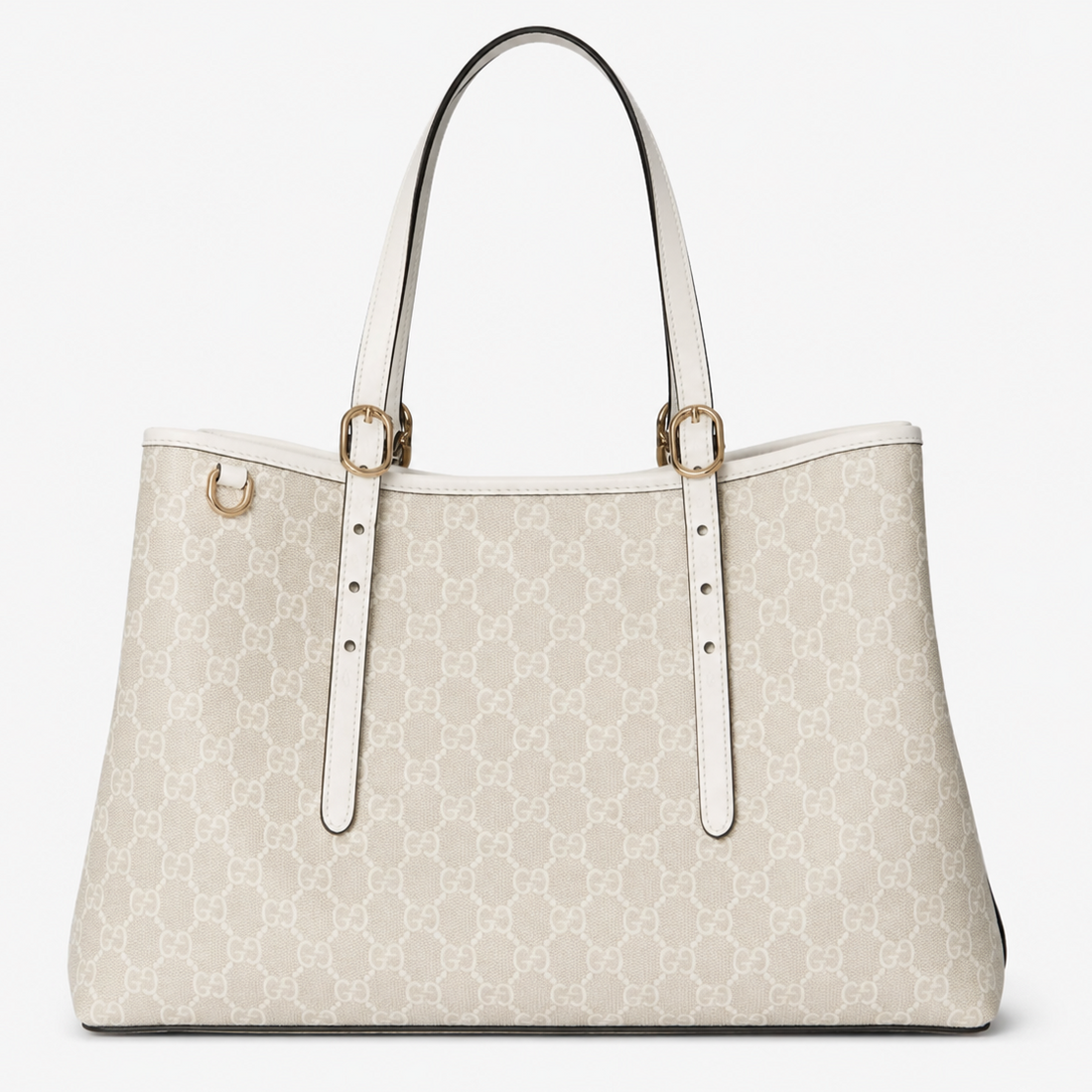 "GG" Ivory Monogram Tote