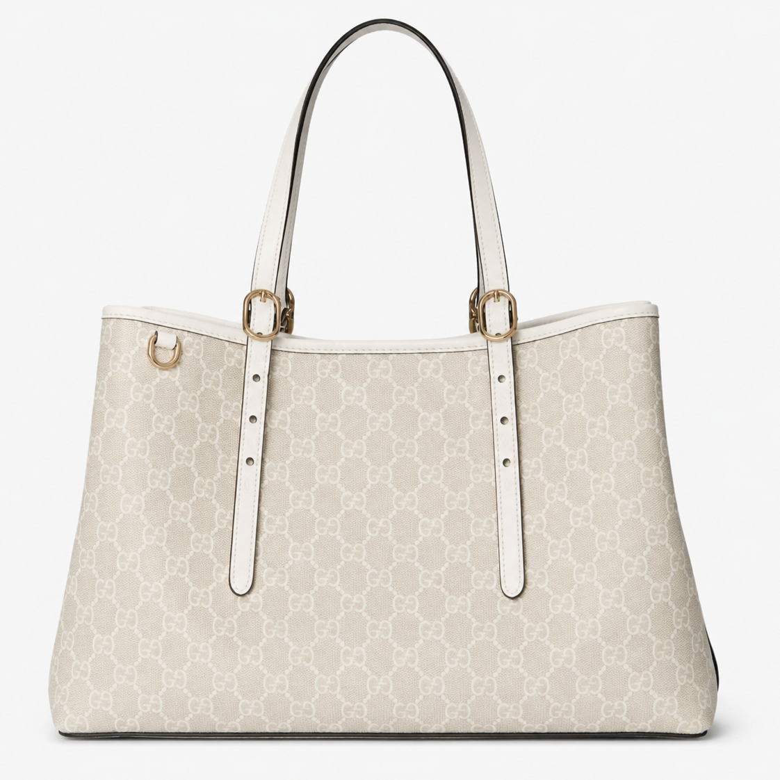 "GG" Ivory Monogram Tote