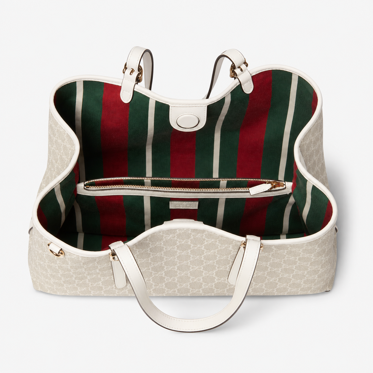 "GG" Ivory Monogram Tote