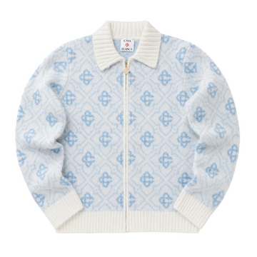"BLANC" Knit Zip Jacket