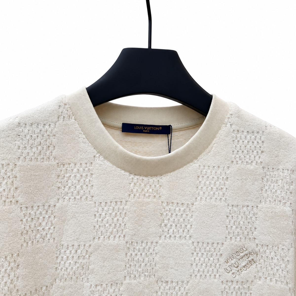 "LV" Textured Knit Tee