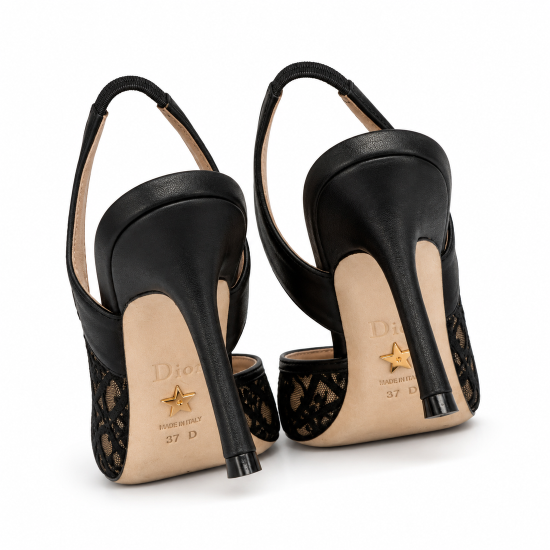 "CD" Noir Slingback Heels