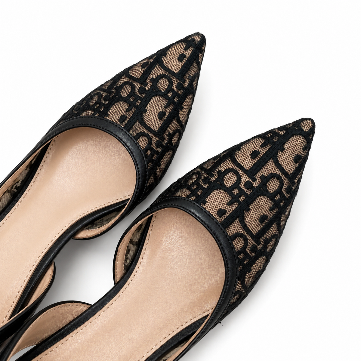 "CD" Noir Slingback Heels