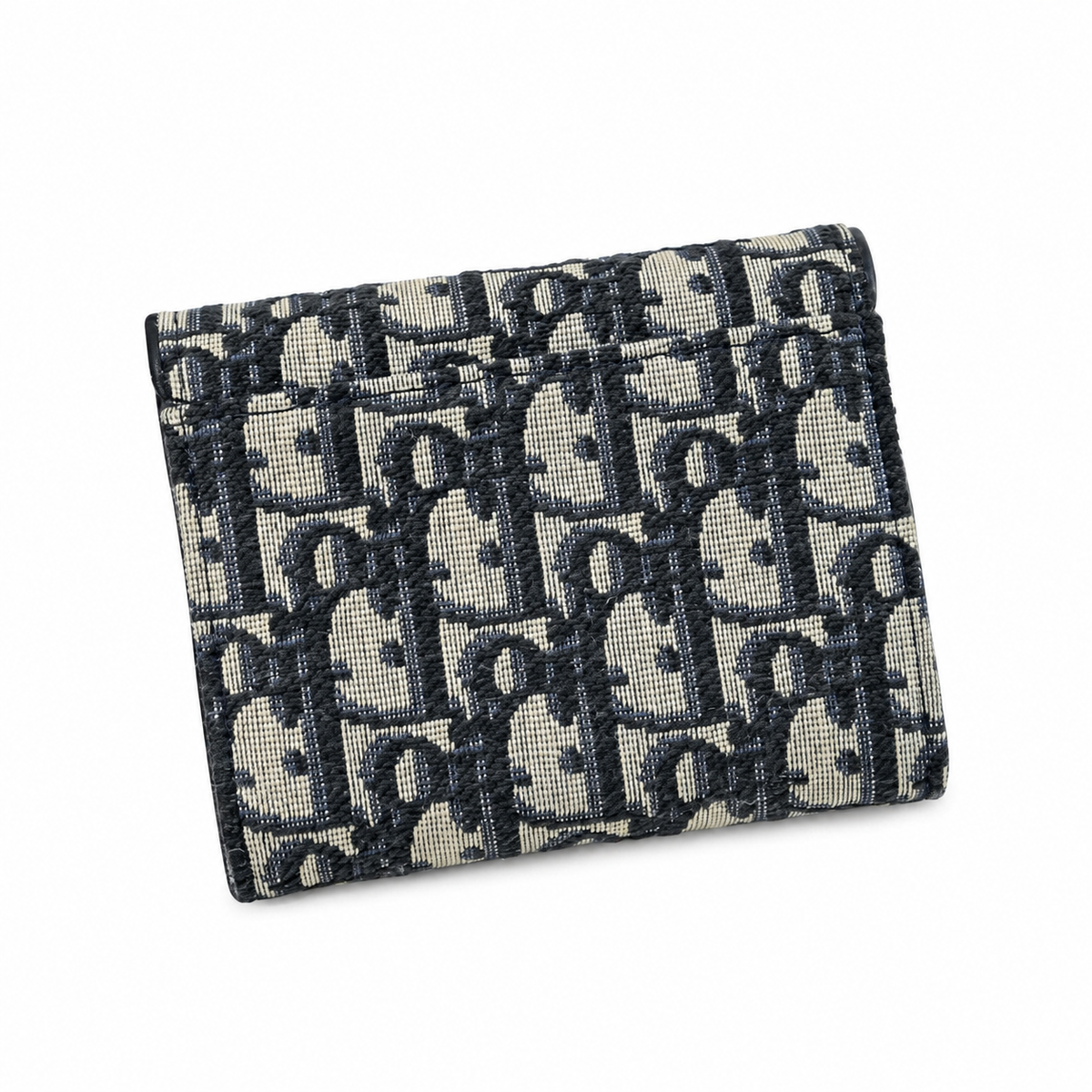 "D" Oblique Compact Wallet