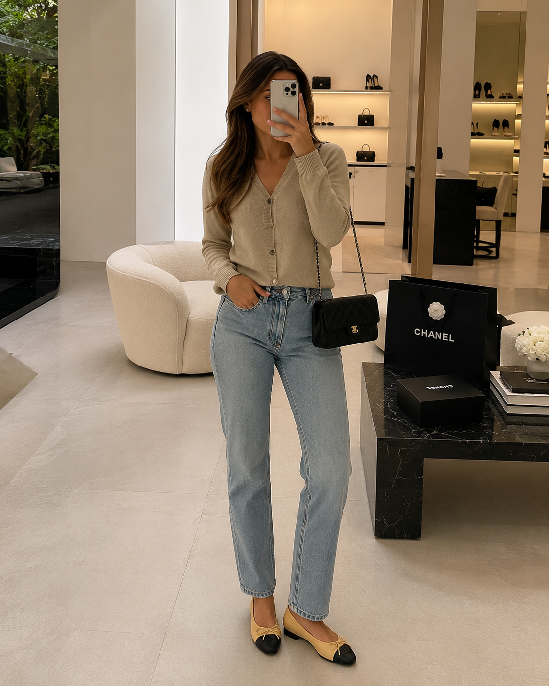"CC" Classic Bow Ballerinas