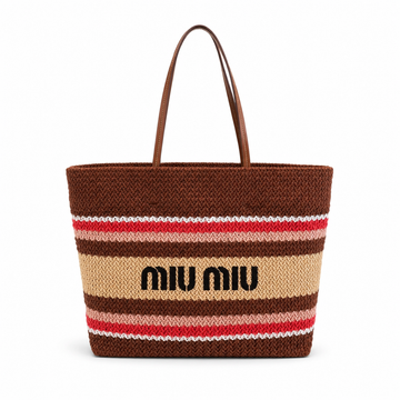 "mi mi" Woven Beach Bag