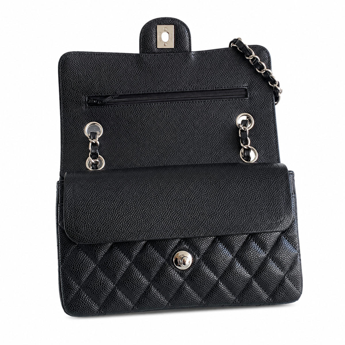 "CC" Quilted Chain Bag