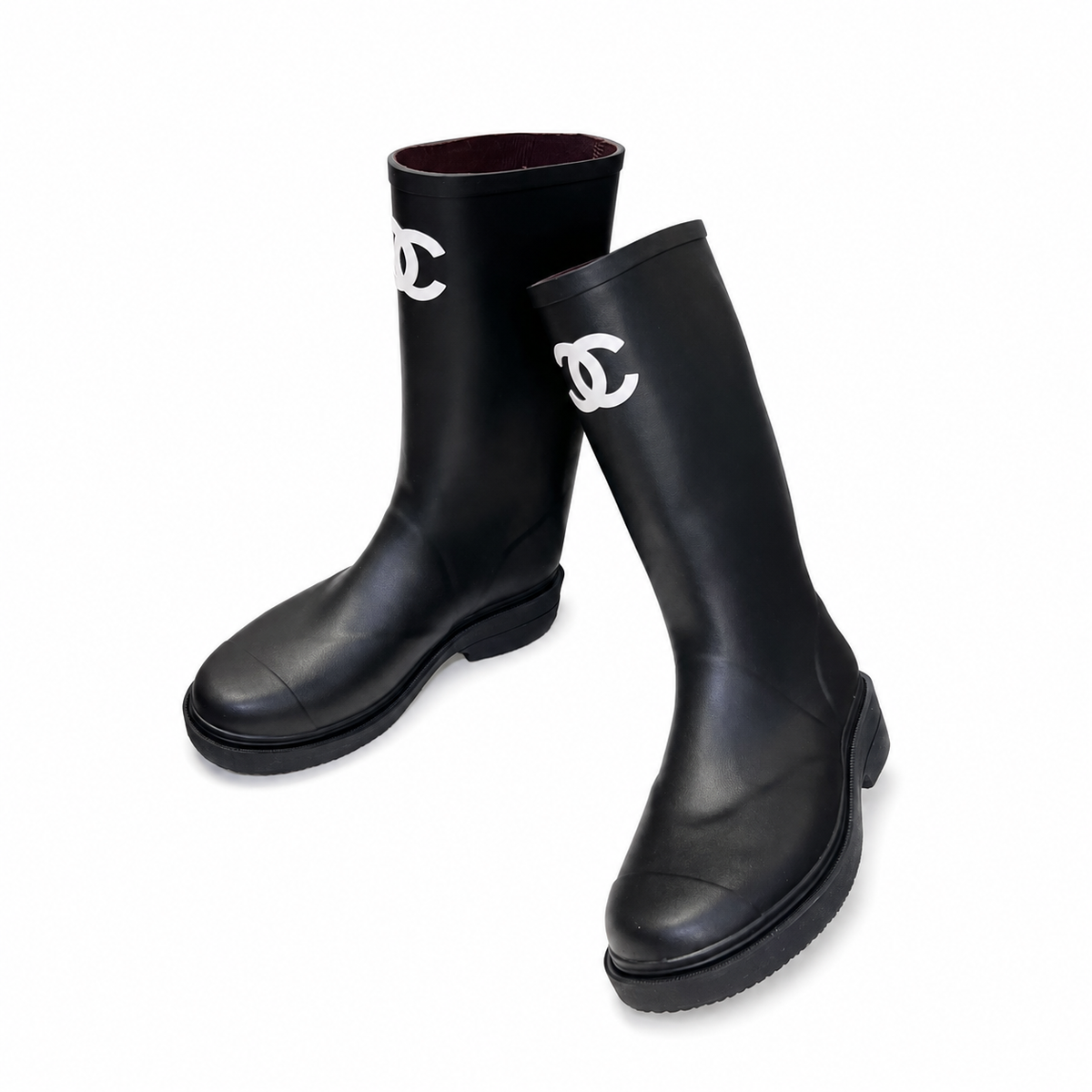 "CC" Logo Rain Boots