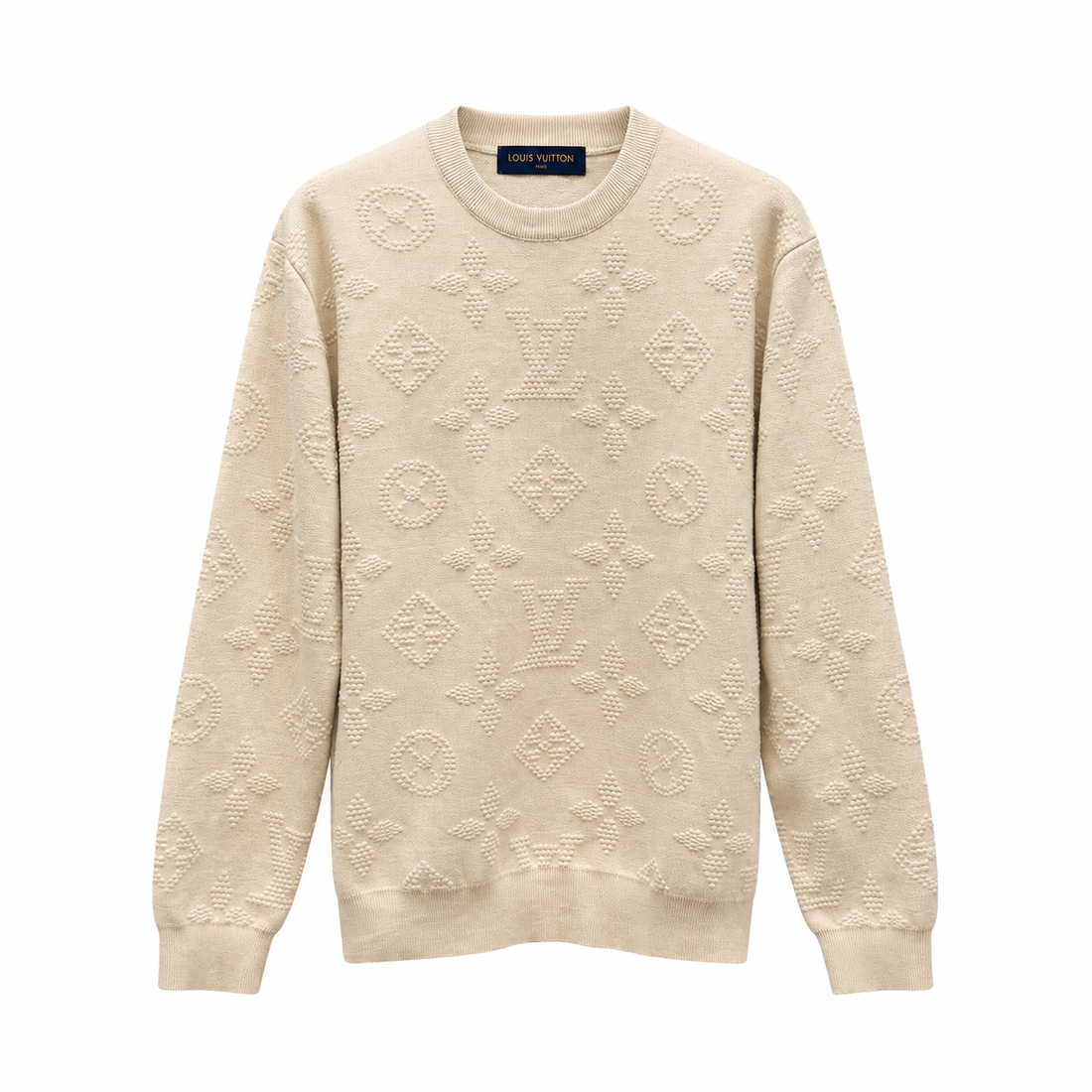 "LV" Monogram Knit Sweater