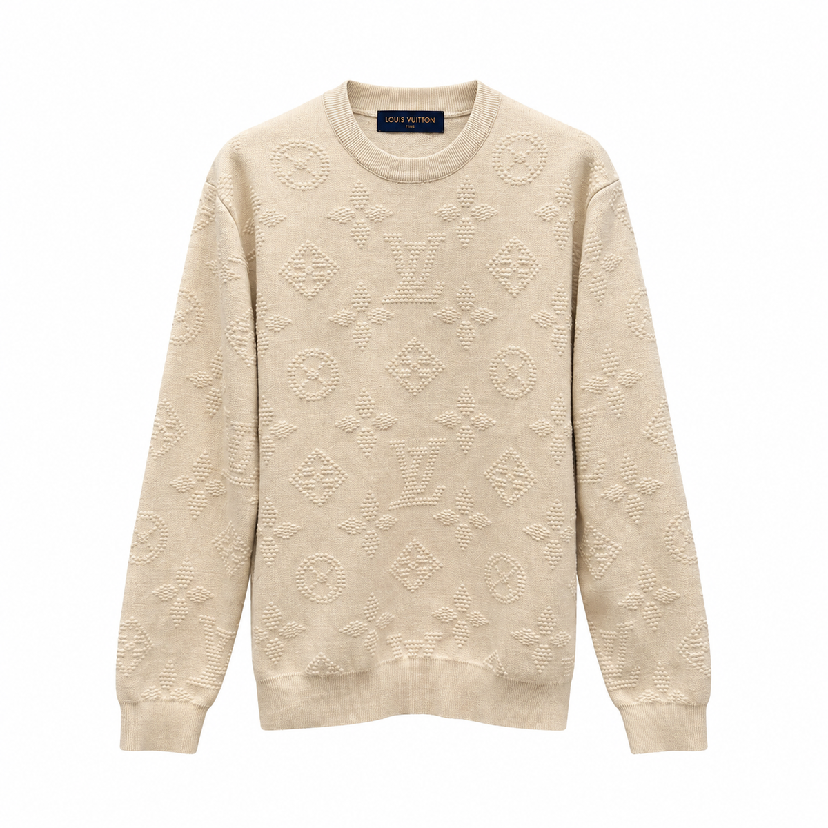 "LV" Monogram Knit Sweater