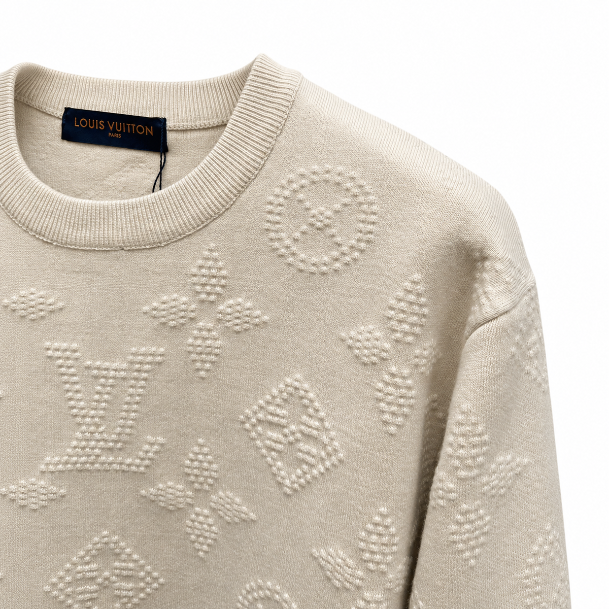 "LV" Monogram Knit Sweater
