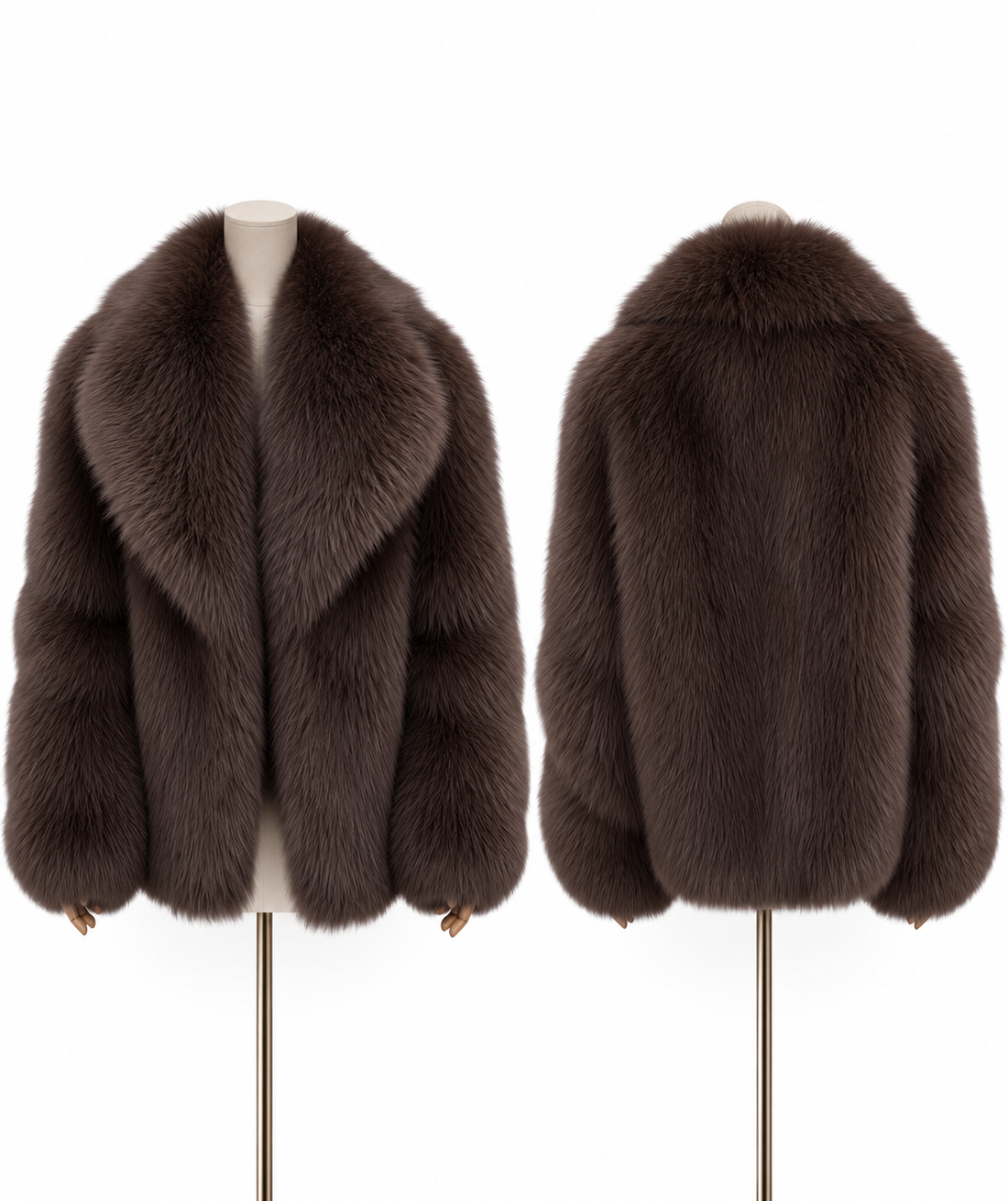 Luxe Oversized Fur Look Jacket