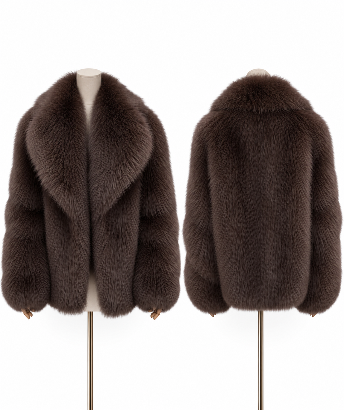 Luxe Oversized Fur Look Jacket