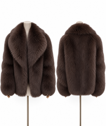 Luxe Oversized Fur Look Jacket