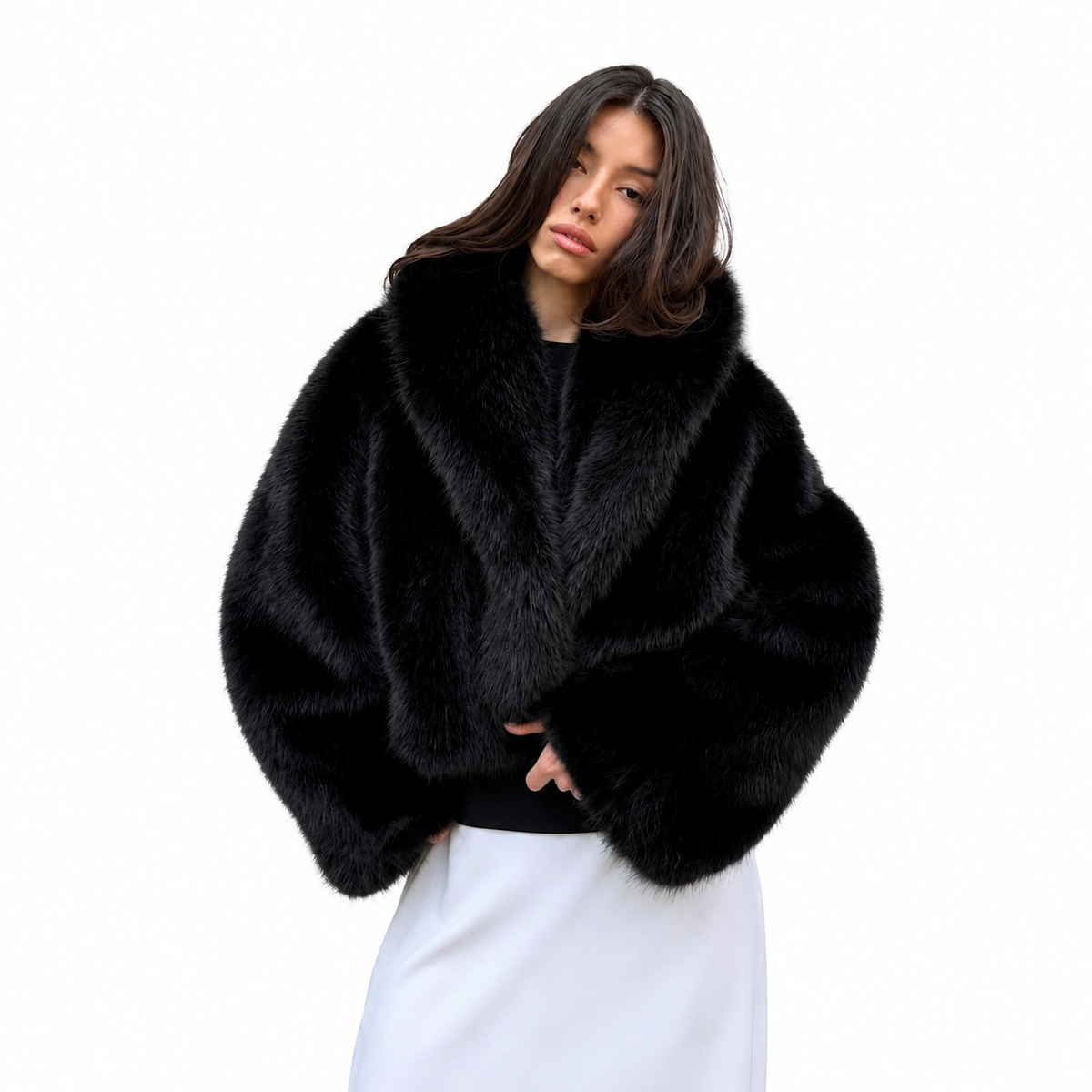 Luxe Fur Look Jacket