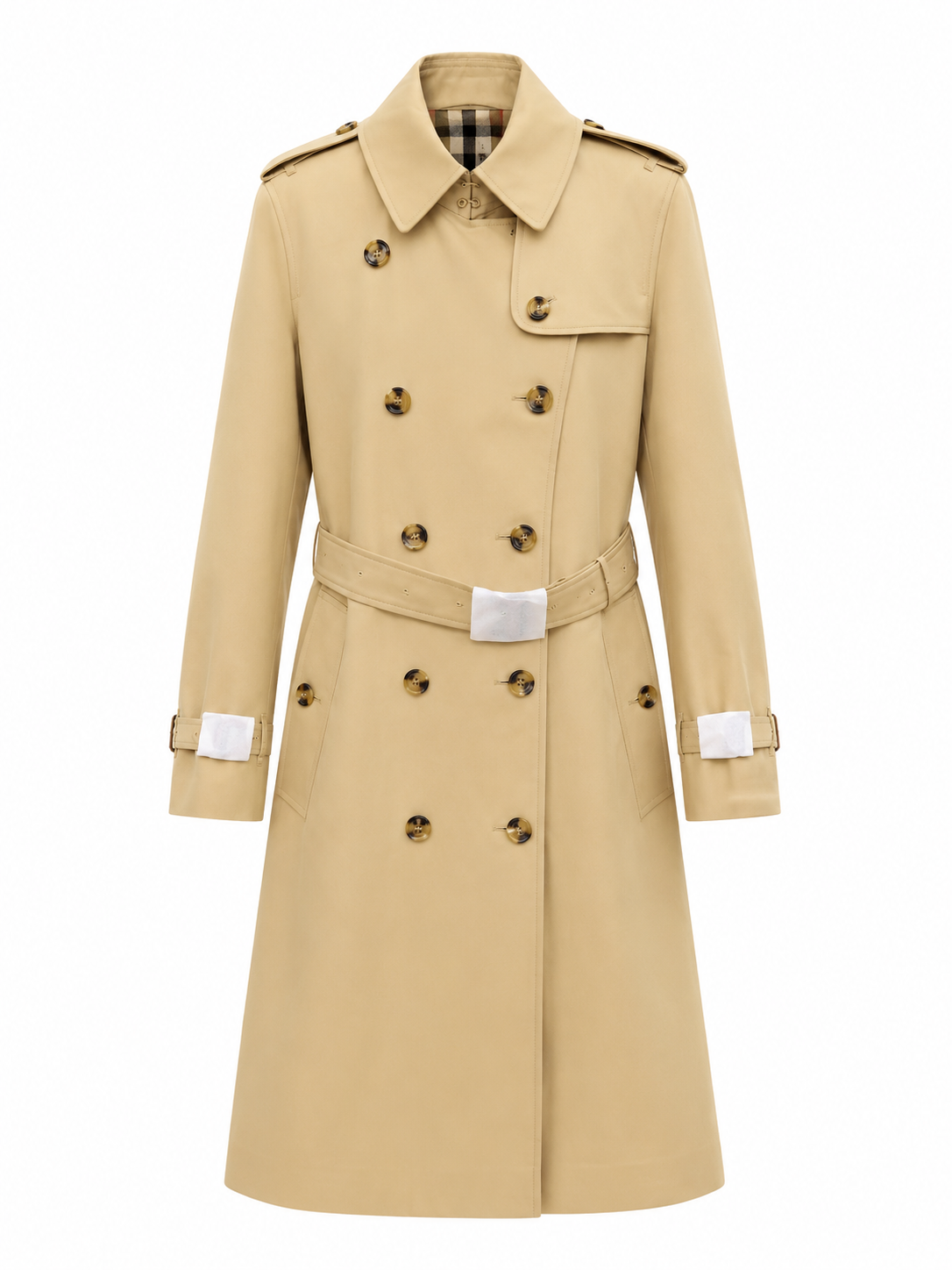 "BB" Classic Check Trench Coat