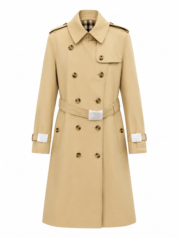 "BB" Classic Check Trench Coat