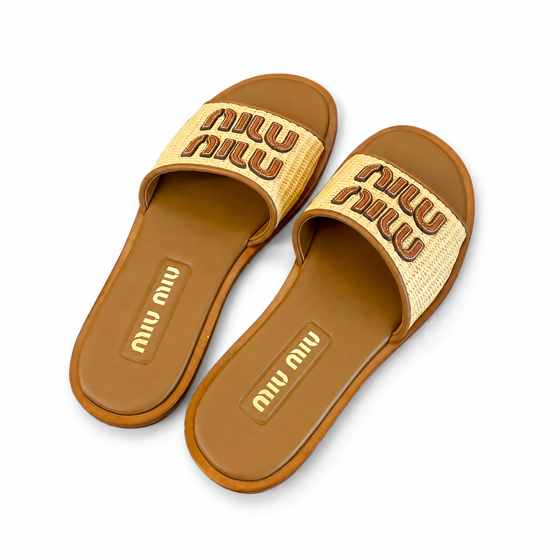 "mi mi" Woven Slides