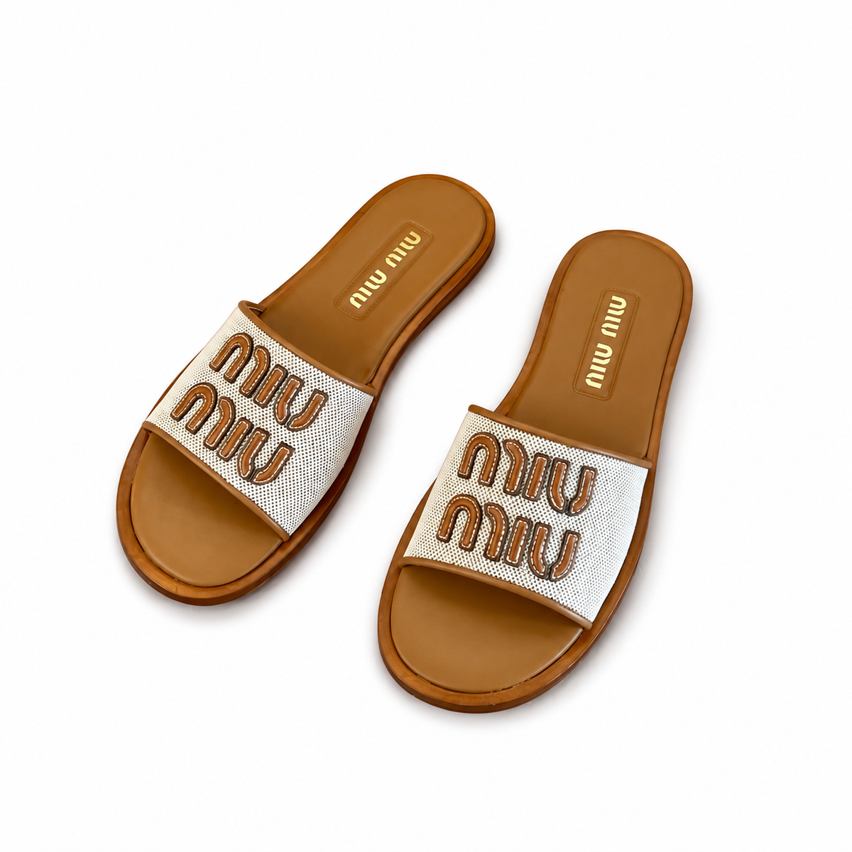 "mi mi" Woven Slides