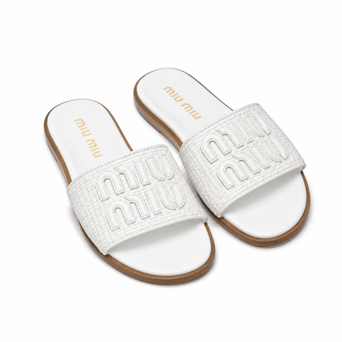 "mi mi" Woven Slides