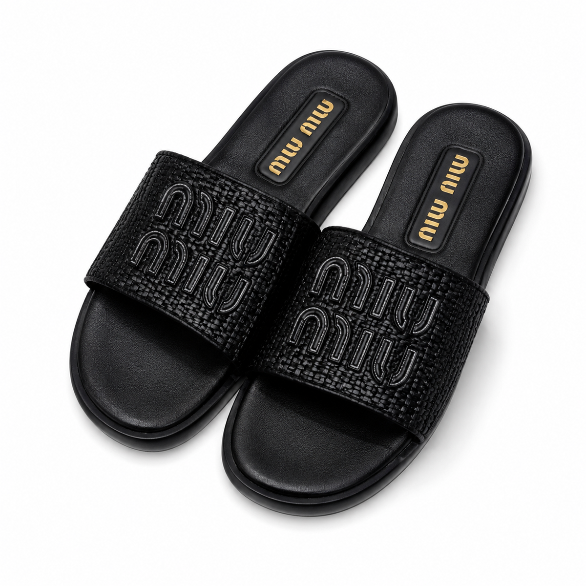 "mi mi" Woven Slides