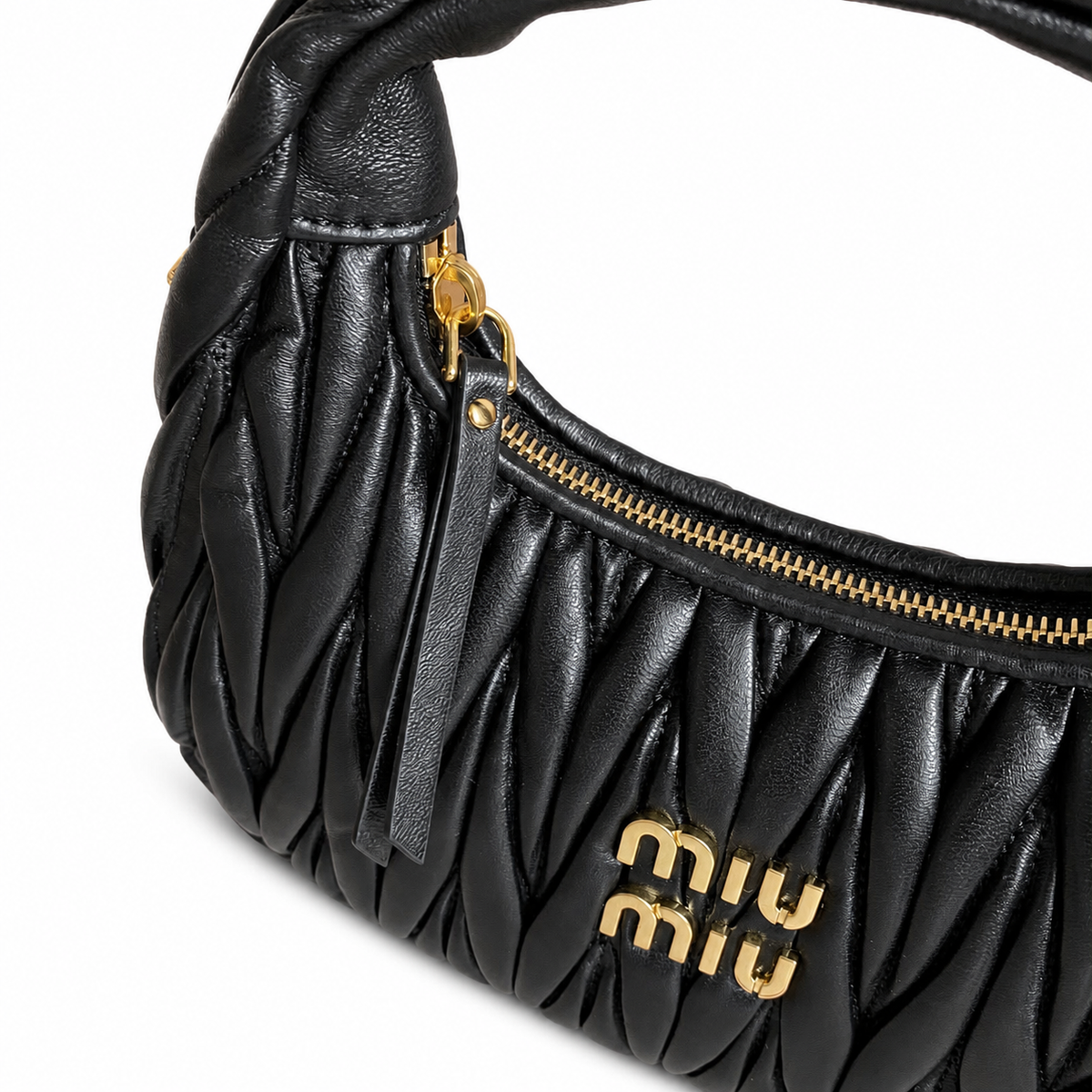 "mi mi" Ruched Bag
