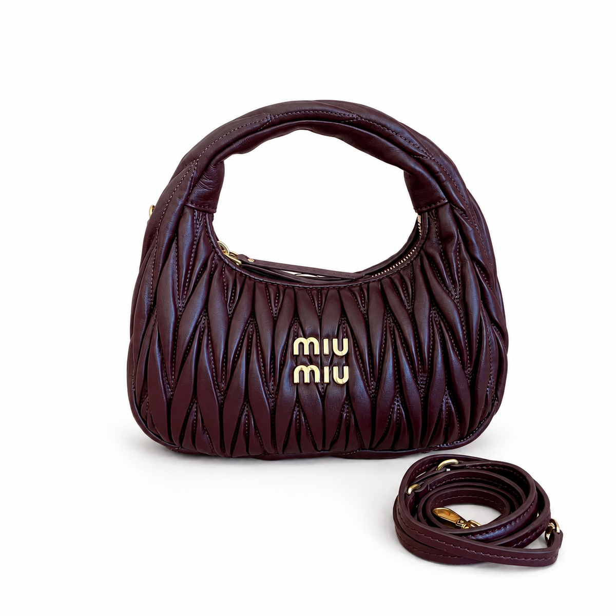 "mi mi" Ruched Bag