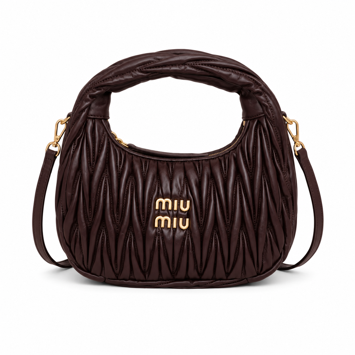 "mi mi" Ruched Bag