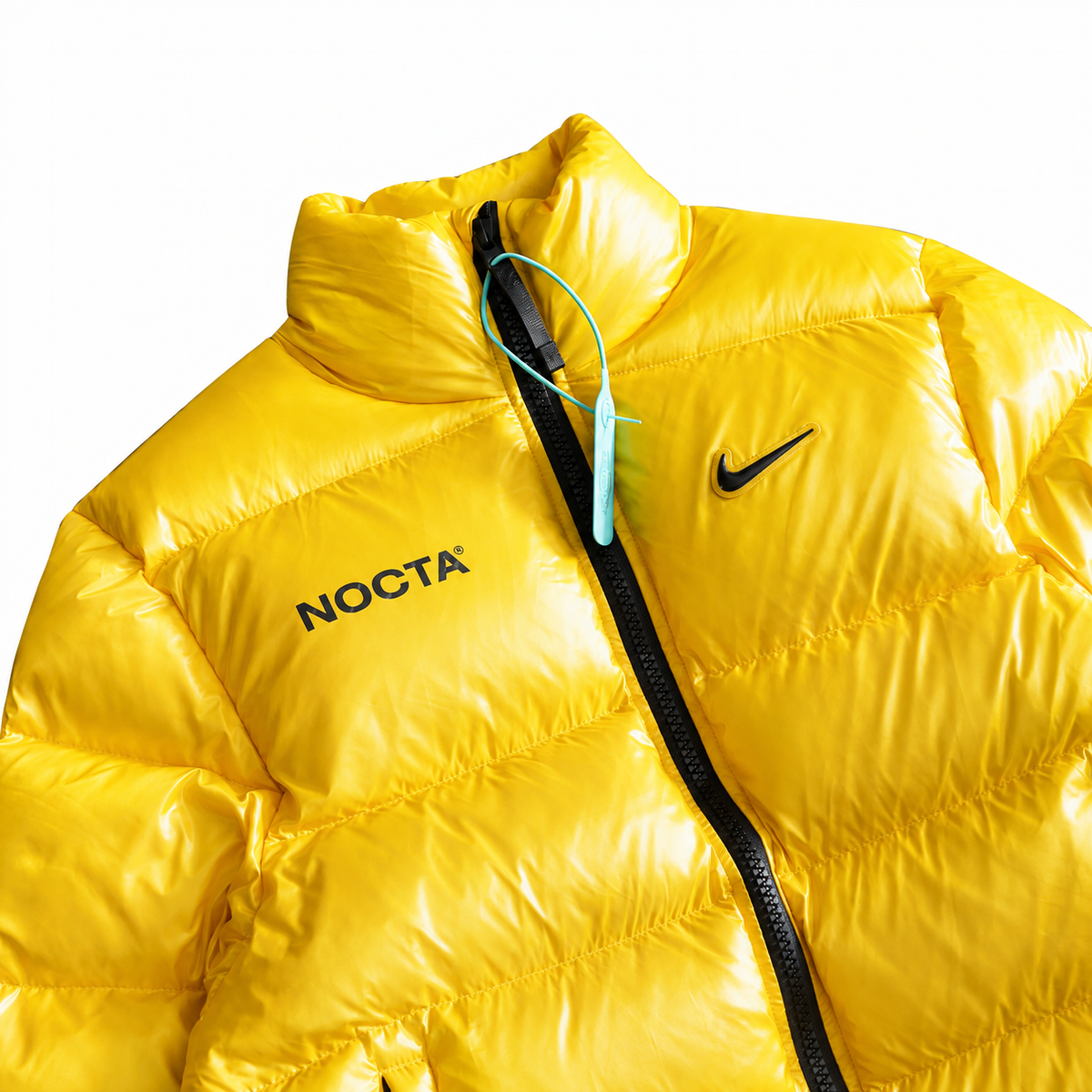 "NOC" High-Shine Puffer Jacket