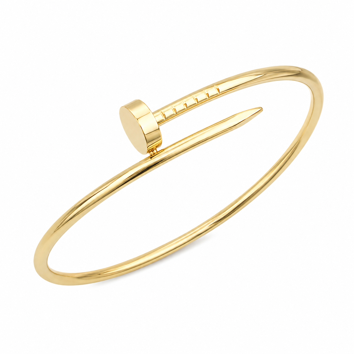 Nail Bangle Bracelet – Gold & Silber