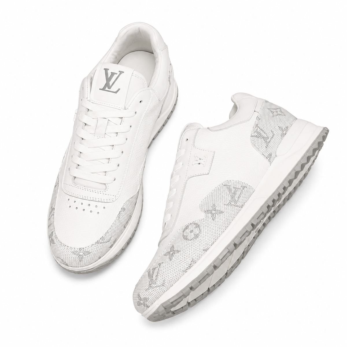 "LV" Sneaker – Weiß/Grau