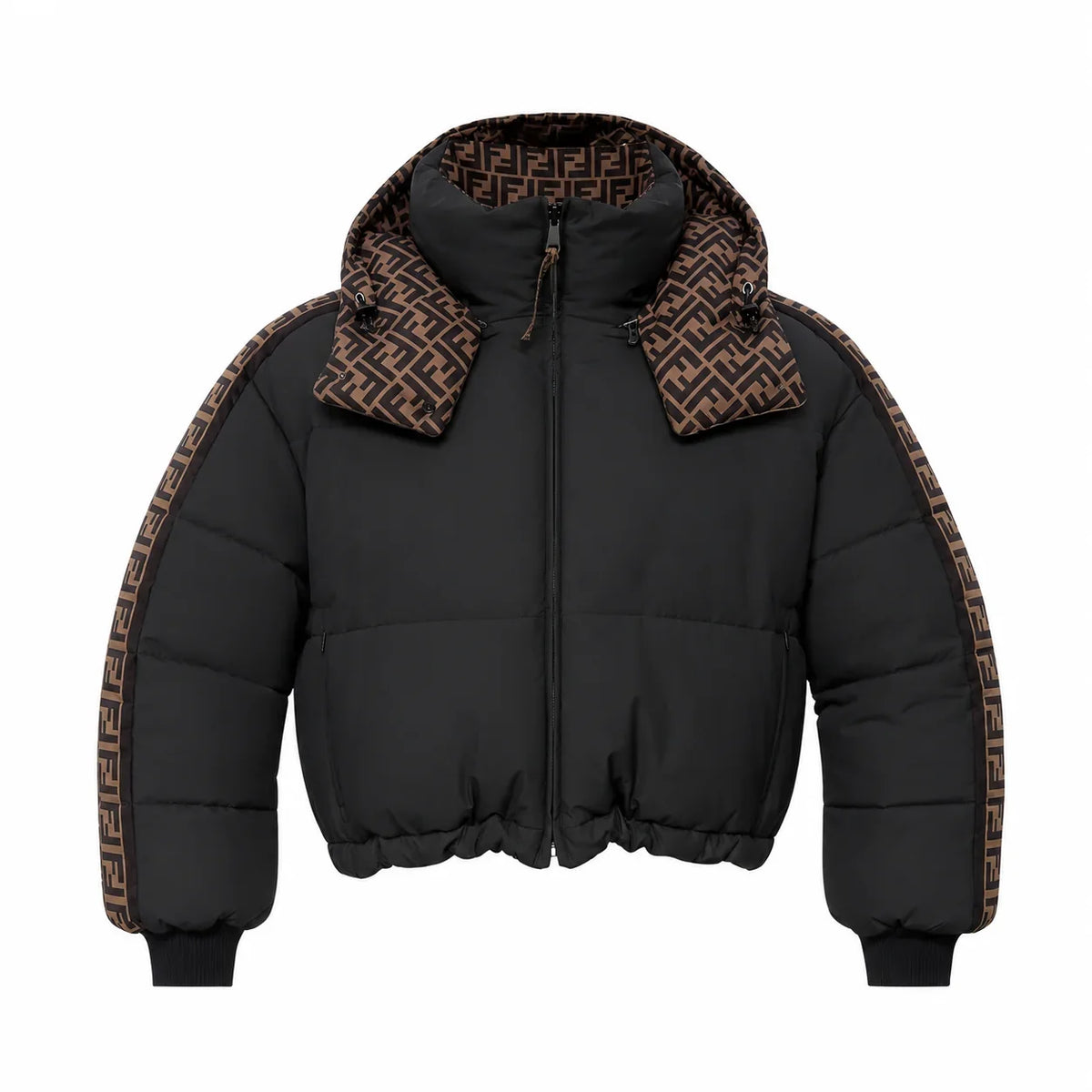 „FF“ Collar Puffer Jacke