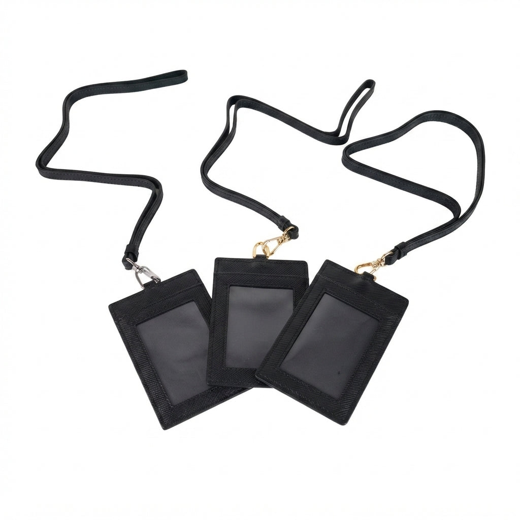 „P“ Leather Badge Holder Wallet