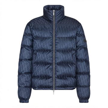 „D“ Puffer Down Jacke Marinblau