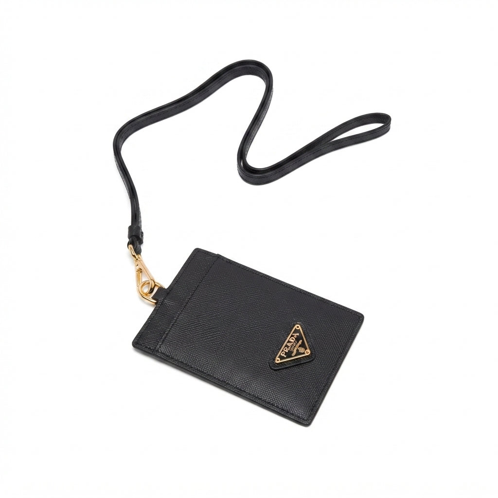 „P“ Leather Badge Holder Wallet