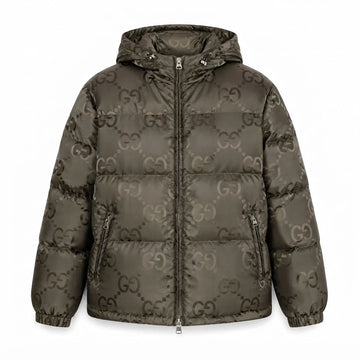 „GG“ Puffer Down Jacke Olive Lite