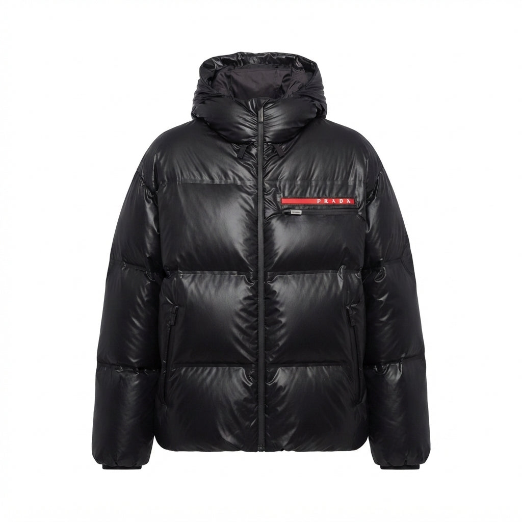 „P“ Glossy T Puffer Jacke