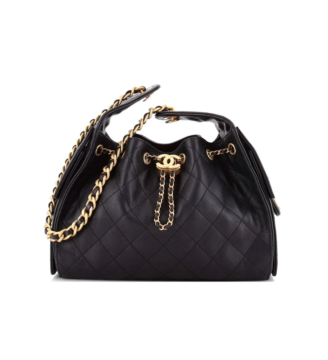 "CC" Classic Flap Bag Schwarz (SMALL VERSION)